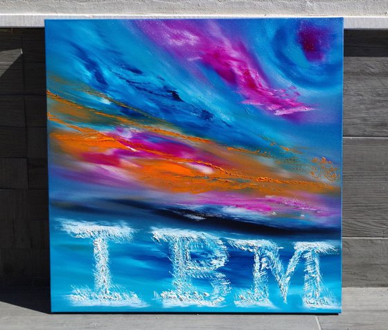 Commissioned painting - IBM on the sky