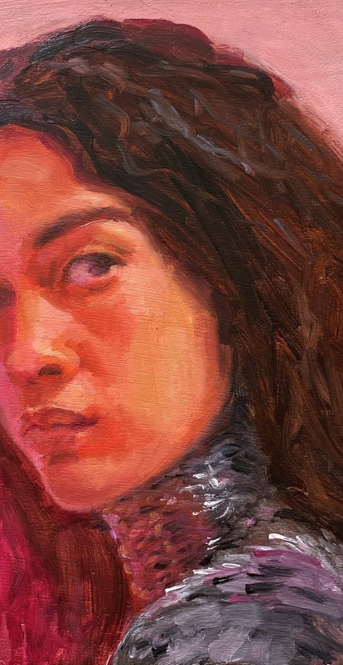 Portrait of a young woman as Joan of Arc. by Jackie Smith