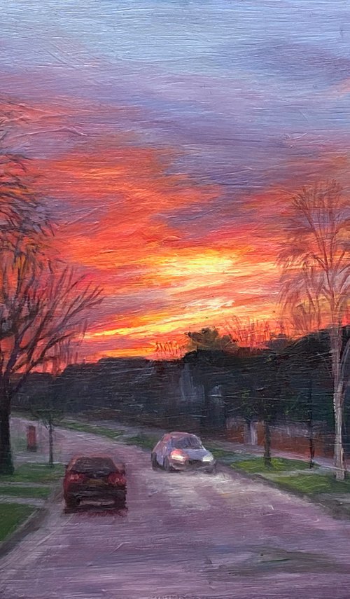 Sunset Over Parkside (II) by Diana Sandetskaya