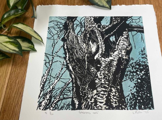 Linocut Print - Tree