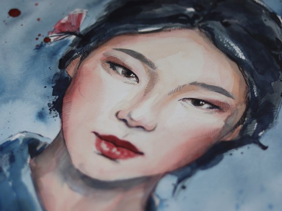 Girl in hanbok