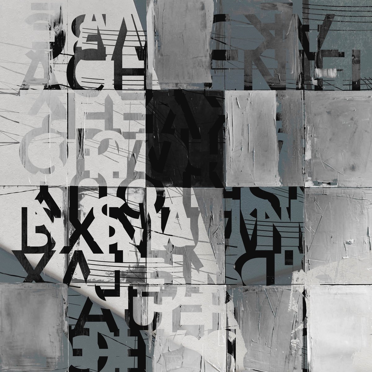 Abstract Print By The Most Active, 17 X 17", Atomic Love 4, Original Artwork