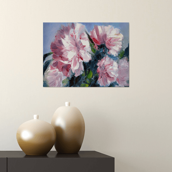 Rose peonies painting Painting by Anna Brazhnikova, flower painting, peonies painting