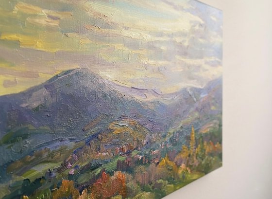 Evening Light over Mountain Valley