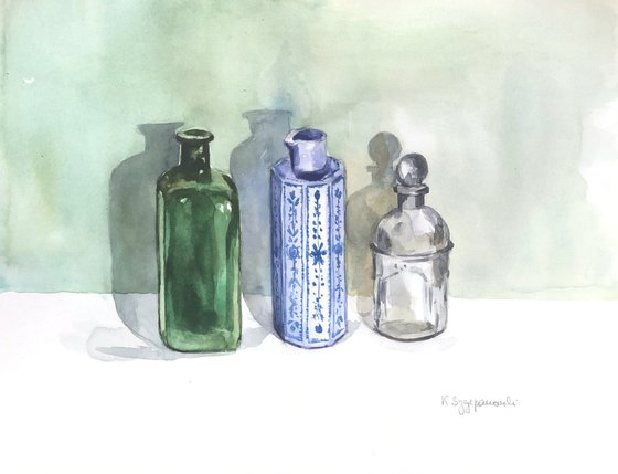 Three bottles