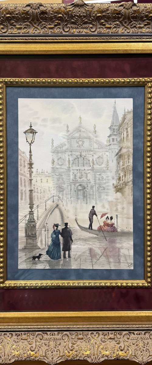 Gondola at the Basilica by SVETLANA GADJIEVA