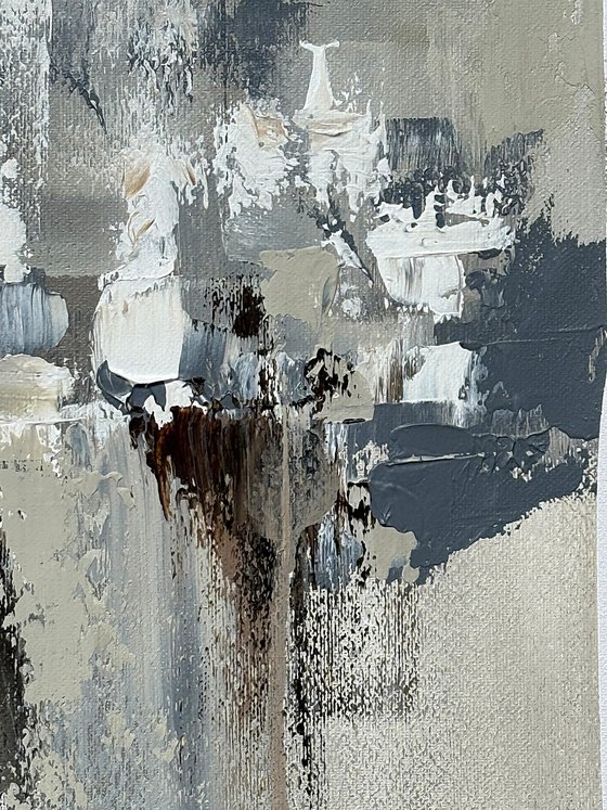 Grey Beige abstract