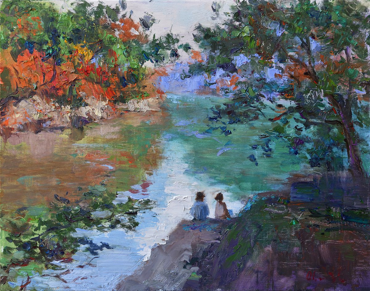 By the River by Oksana Johnson