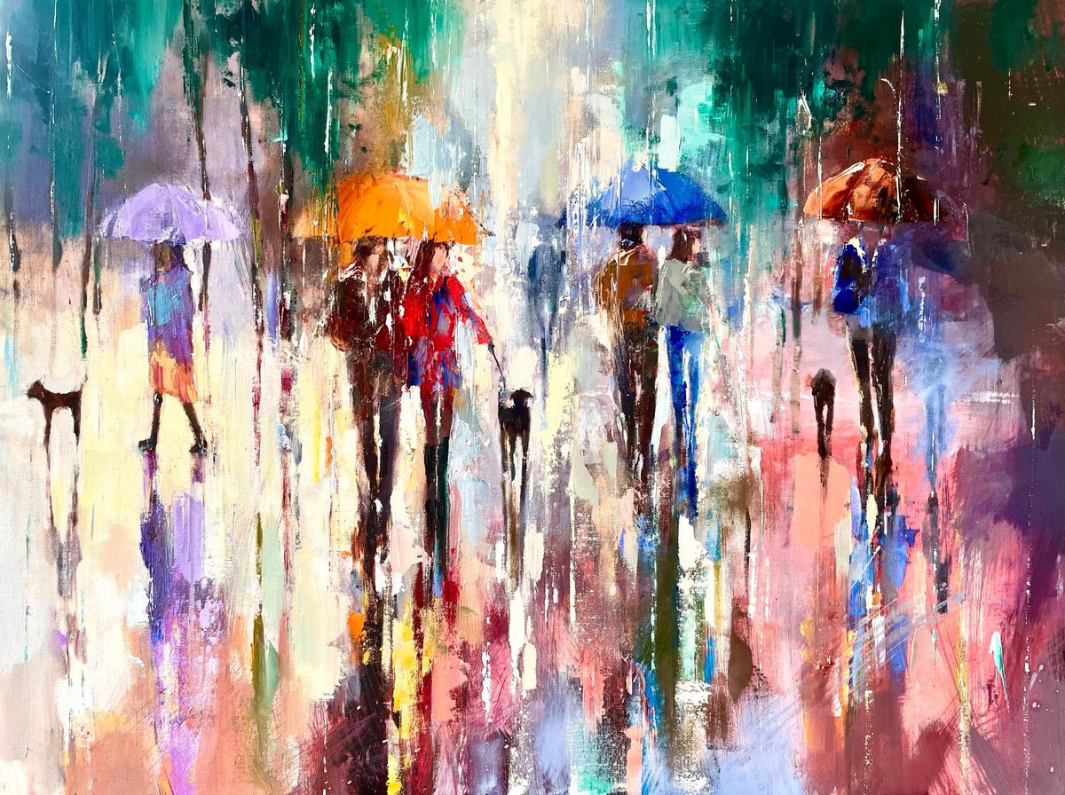 Rainy Stroll by Ewa Czarniecka