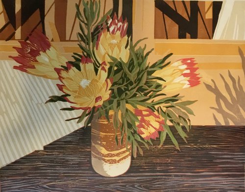 Proteas by Rosalind Forster