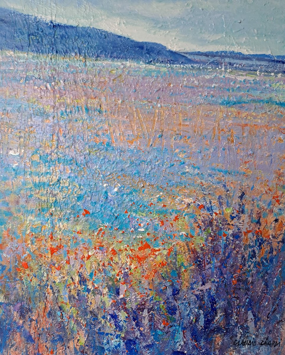 Impressionistic Landscape Acrylic Painting By Claudio Ciardi, 16 X 20, Landscape, Original Artwork