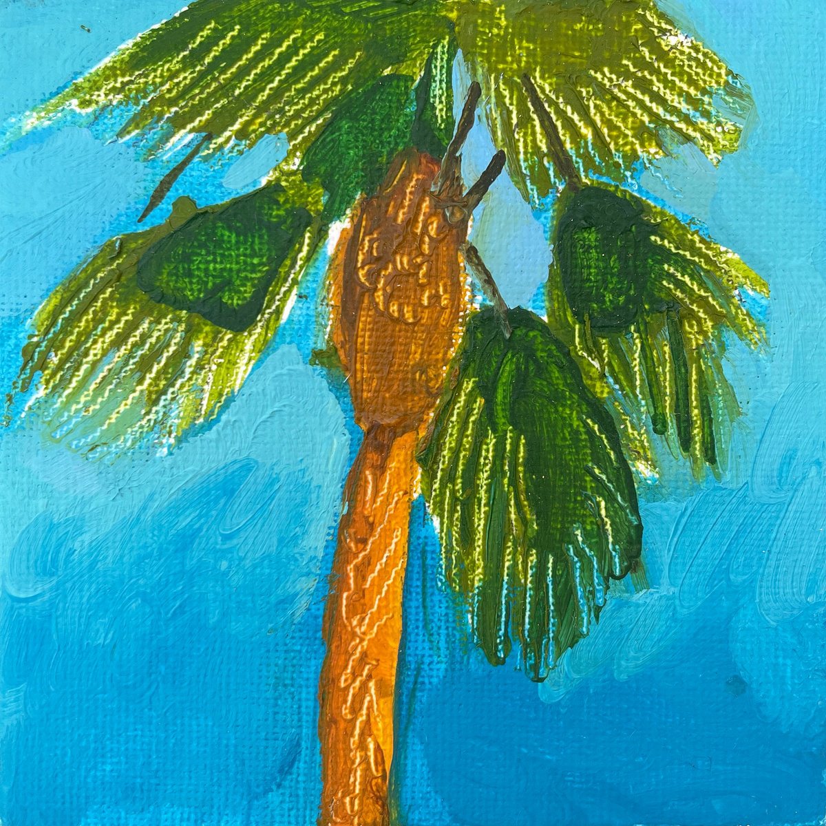 Spanish Palm - 10x10 cm by Victoria Dael