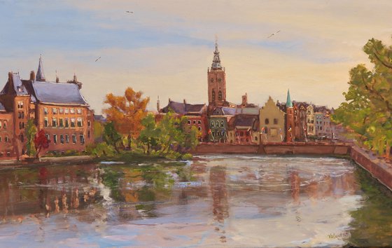 Hofvijver, The Hague, during The Golden Hour