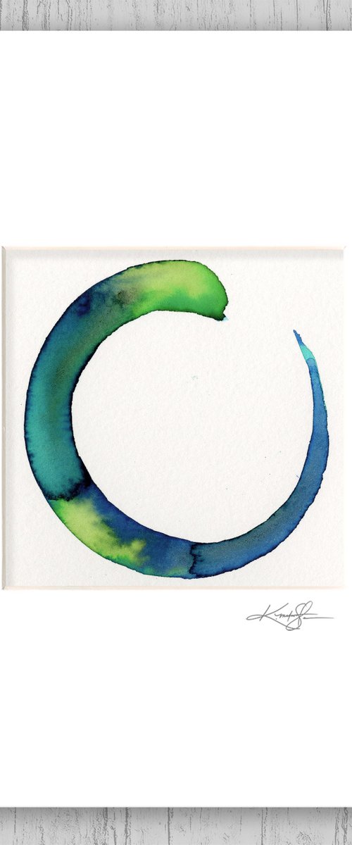 Enso Serenity 100 - Abstract Zen Circle Painting by Kathy Morton Stanion by Kathy Morton Stanion