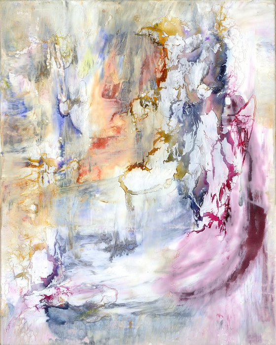 Mystical Moments 2 - Textural Abstract Painting  by Kathy Morton Stanion