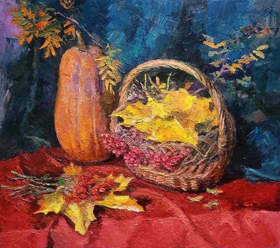Still life with pumpkin