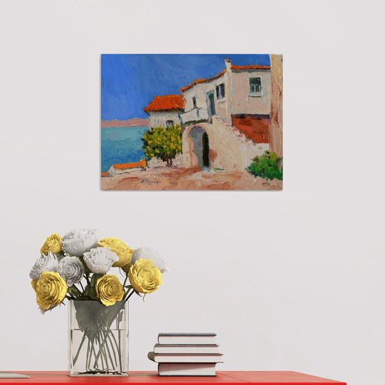 Old House in a Greek Village