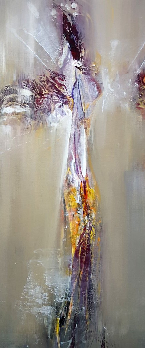 Flowers of silence and eternity Bizzare still life Unique style by romanian painter O KLOSKA by Kloska Ovidiu