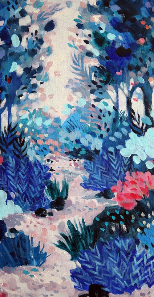 Blue garden series 3 by Josephine Blackman