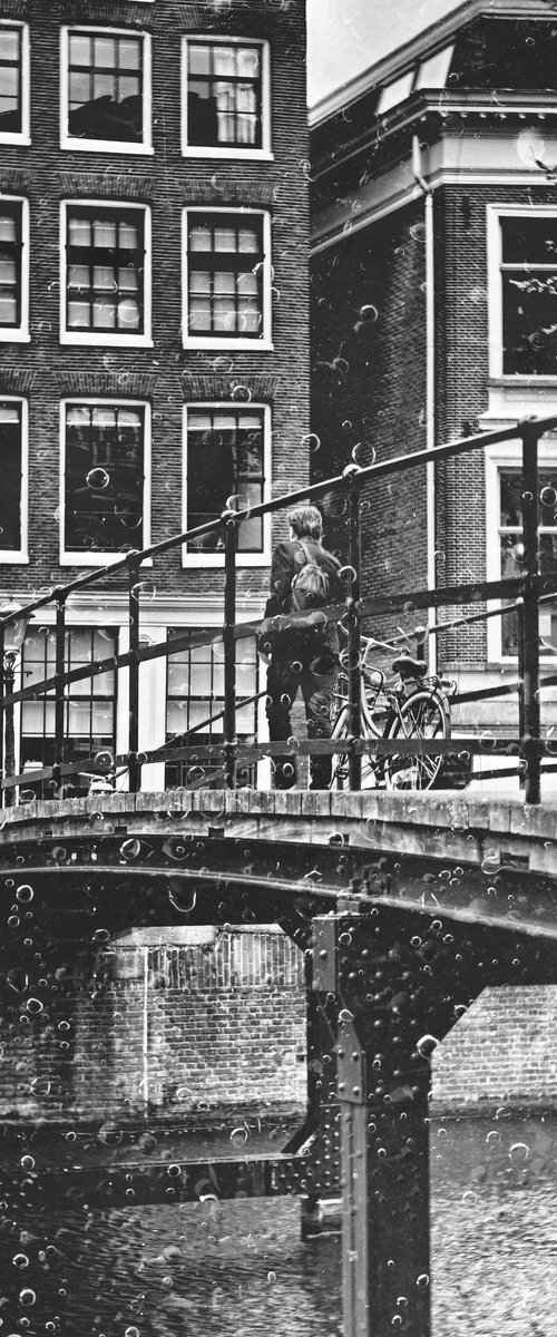 " Rain. Amsterdam. Lonely stranger " Limited Edition 1 / 15 by Dmitry Savchenko