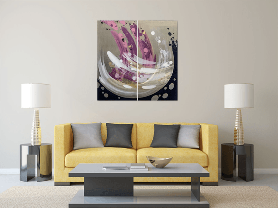 "Bowl". Original art, gift, one of a kind, handmade painting.