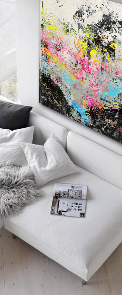 160x120cm. / abstract painting / Abstract 2154 by Alex Senchenko