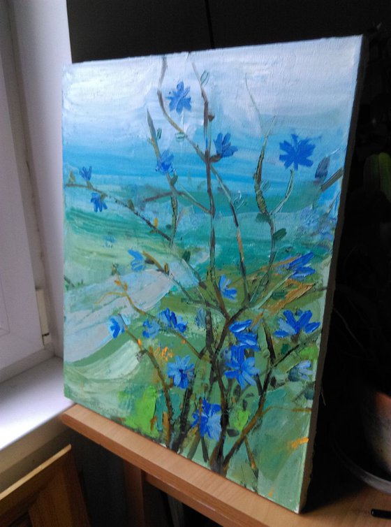 blue wildflower