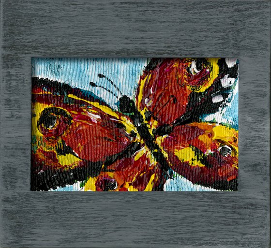Butterfly Beauty 2 - Framed Painting by Kathy Morton Stanion
