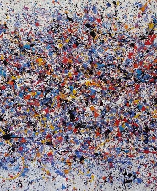Abstract CONTEMPORARY ACRYLIC on CANVAS by M.Y. by Max Yaskin