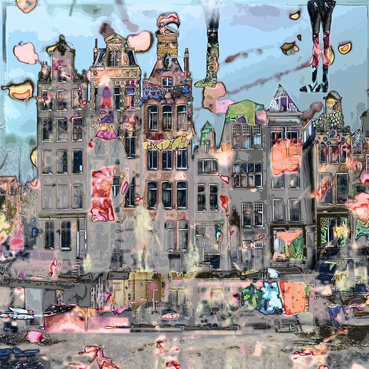 Surrealistic Photograph , Amsterdam View Opus 1745 By Geert Lemmers Fpa, 31 X 31, Artwork For Sale On Artfinder