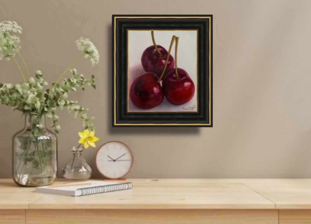 Three Graces, cherry art by Tatyana Mironova