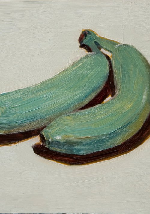 gift for food lovers: modern still life of surrealistic blue banana by Olivier Payeur