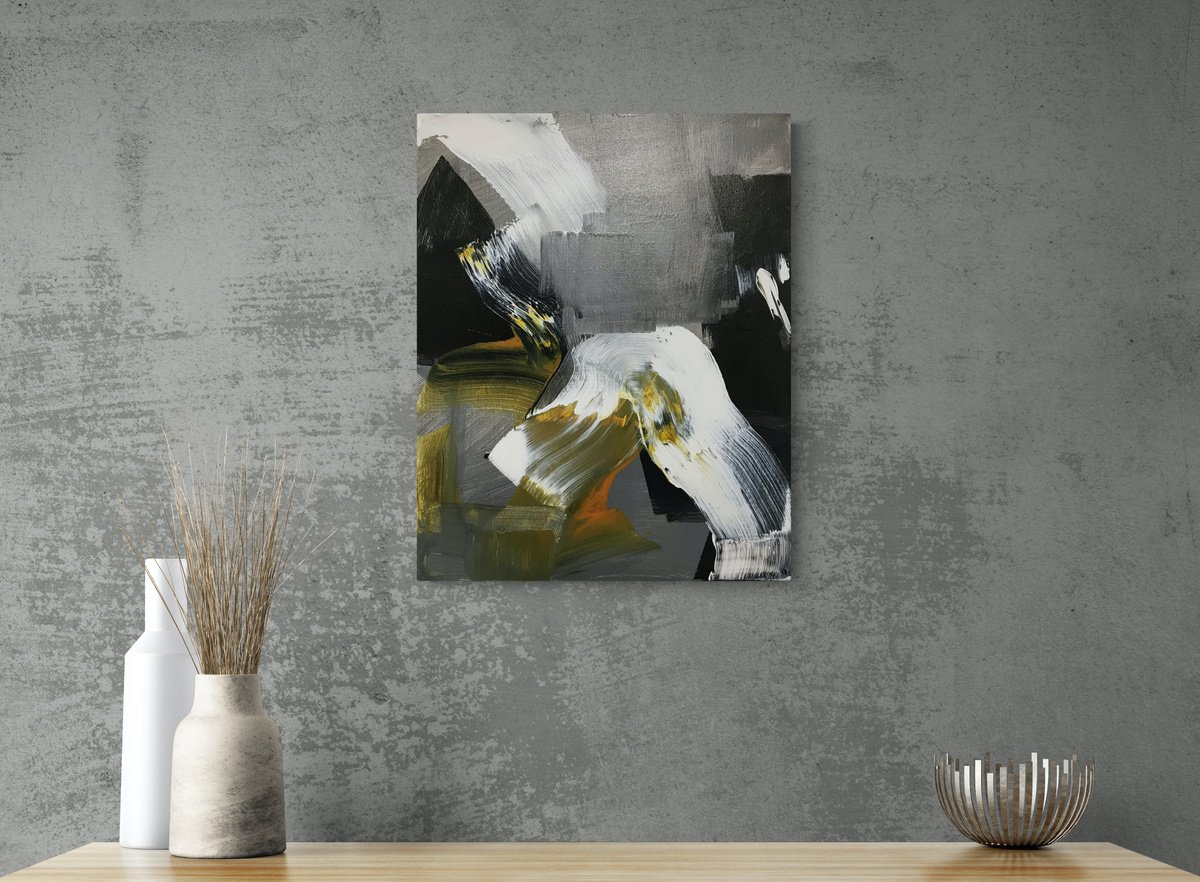 Organic Abstract Acrylic Painting By Kris Haas, 16 X 20", Into Everywhere, Original Artwork