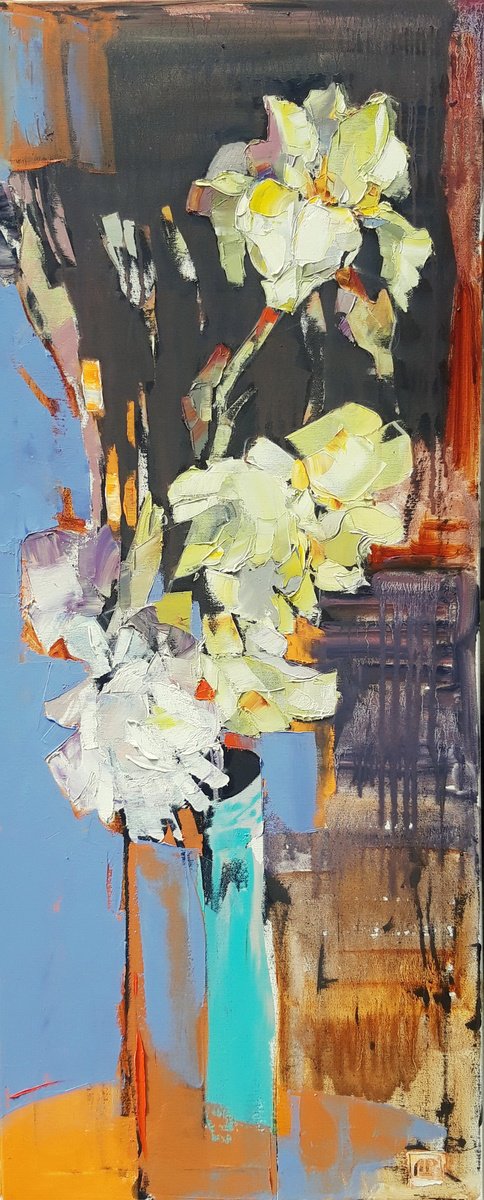 Irises By Lesya Ros, 20 X 47, Artwork For Sale On Artfinder