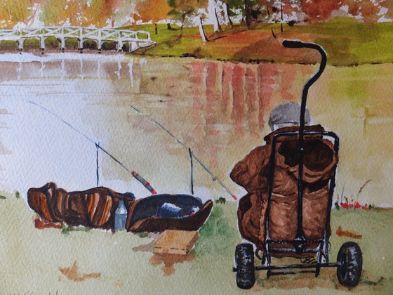 Fishing in Painshill Park