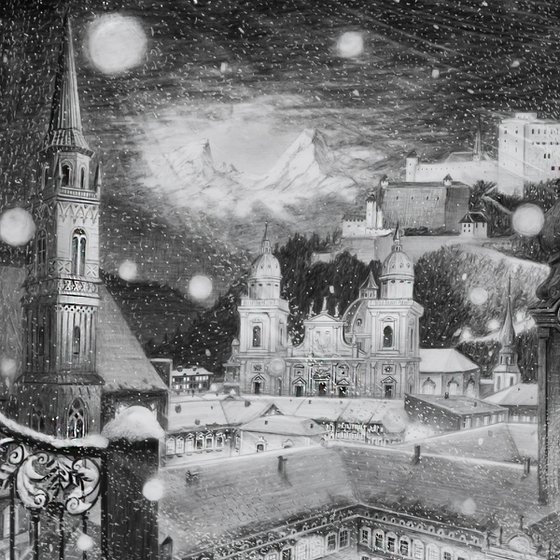 Salzburg in Snow