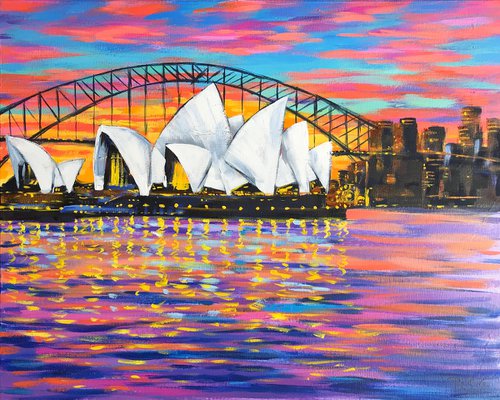 Sydney Opera House at sunset by Irina Redine