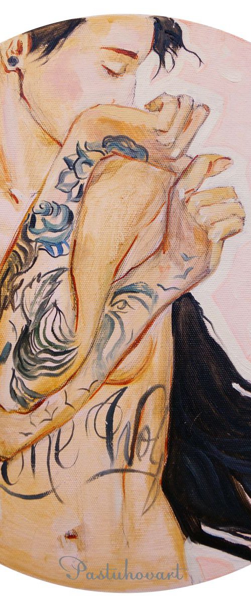 Girl with a tattoo by Yuliia Pastukhova
