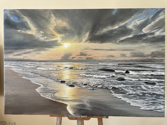 Ocean in the evening