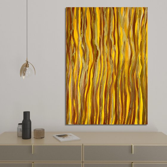 Hand-painted Yellow Gold