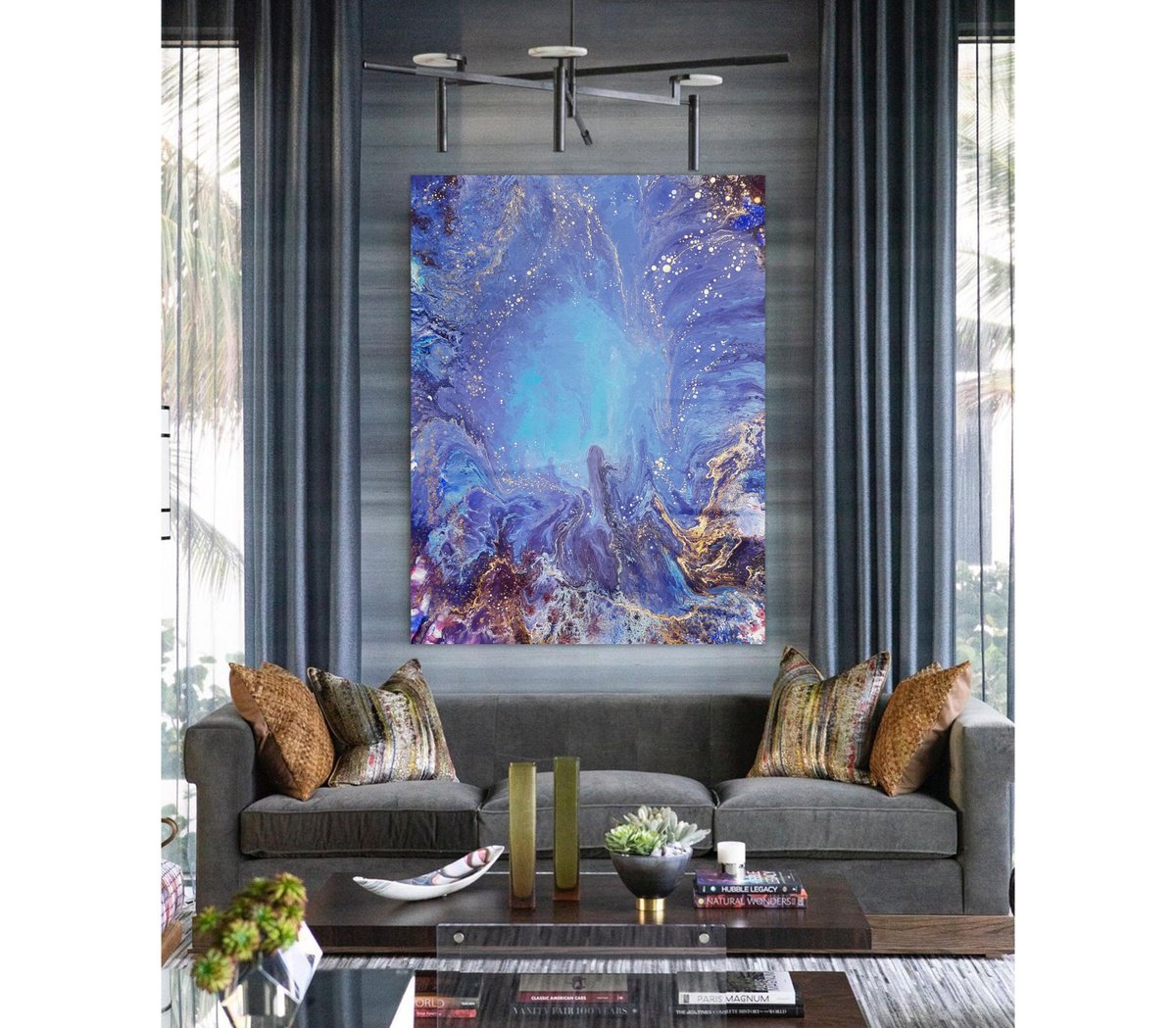 Abstract Acrylic Painting By Alexandra Dobreikin, 39 X 51, Euphoria, Original Artwork