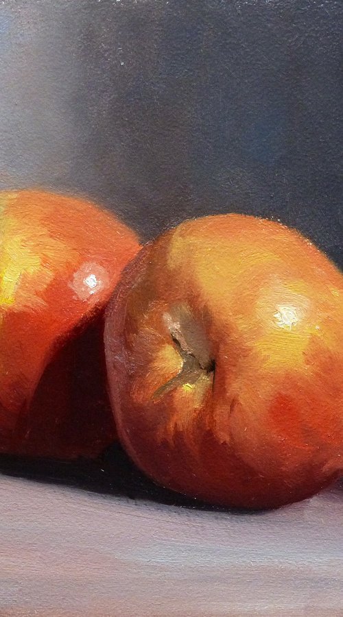 2 Fuji Apples by Pascal Giroud