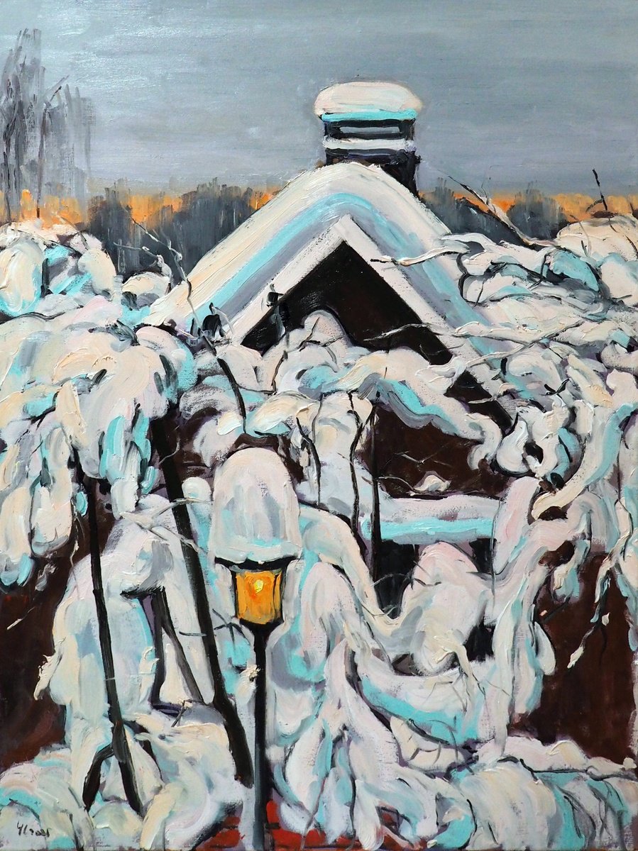 Winter Landscape By Yuanyuan Liu, 24 X 31, Artwork For Sale On Artfinder