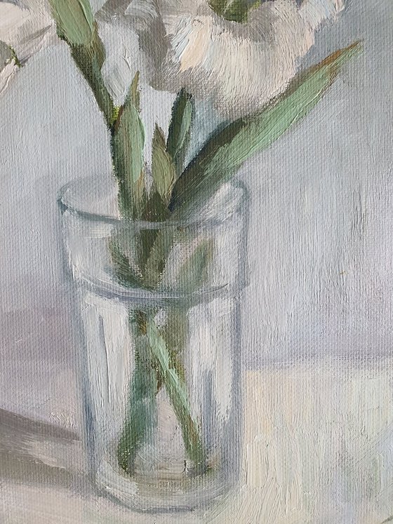 Oil painting "Gladiolus"