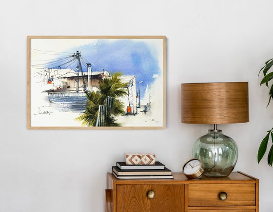 Blue Sky of Middle East