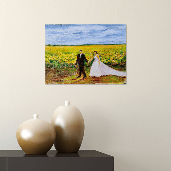 Romance in the Sunflower field