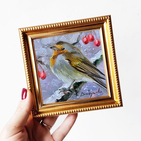 Robin bird painting