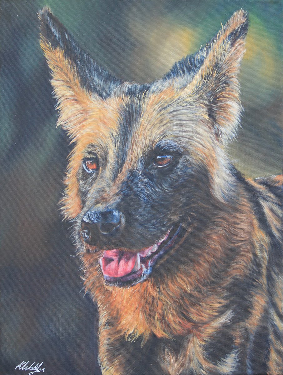 The painted dog by Kristina Waddingham