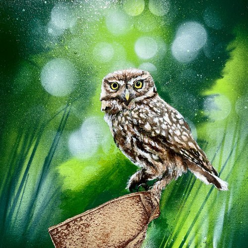 Bird #3 (owl) by Selene's Art