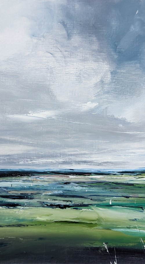 Abstract Cleeve Hill View #2 by Jo Earl
